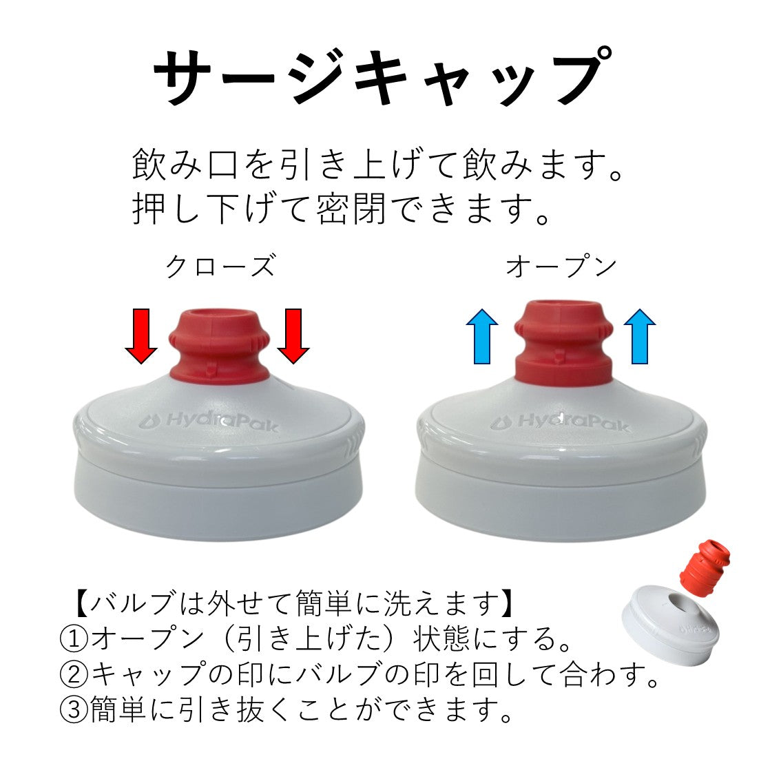 【Hydrapack】ポーラー サージ アセント 600ml