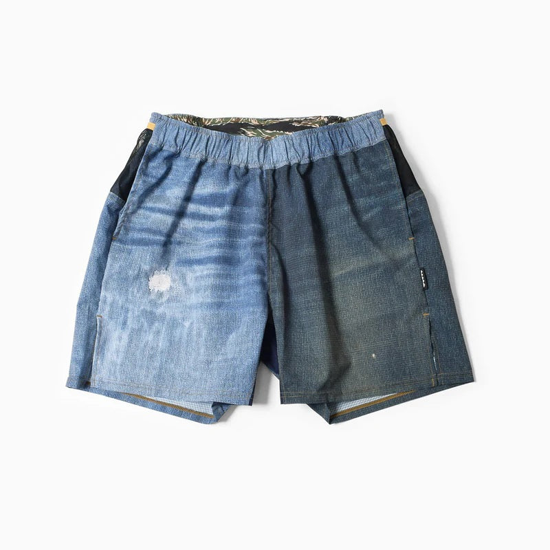 MOUNTAIN MARTIAL ARTS】 MMA Denim Racing Run Shorts (Crazy