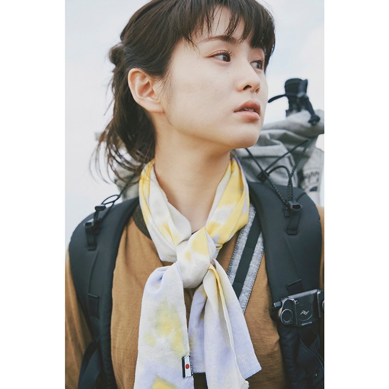 【CHAORAS】 スポーツ手ぬぐい/タイダイイエロー×パープル