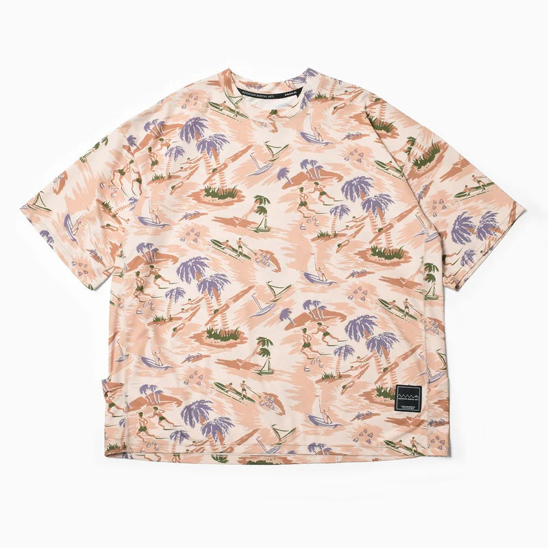 【MOUNTAIN MARTHIAL ARTS】 MMA Aloha Dry Big Tee (Beige)