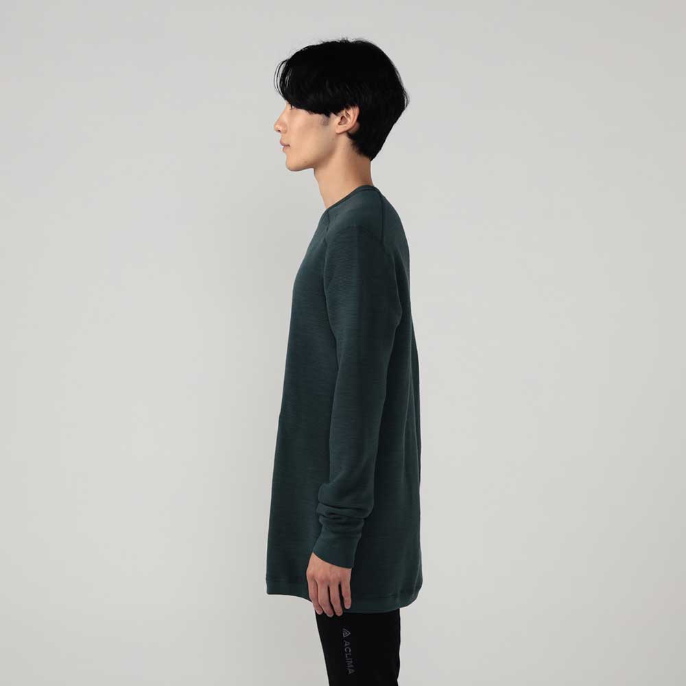 【ACLIMA】 STREAMWOOL CREW NECK M's