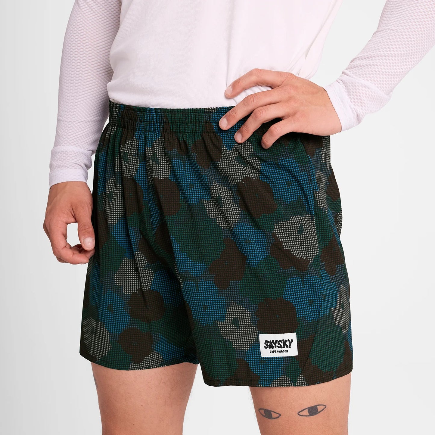 【SAYSKY】 Flower Pace Shorts 5inch - Blue Flower Aop [メンズ]