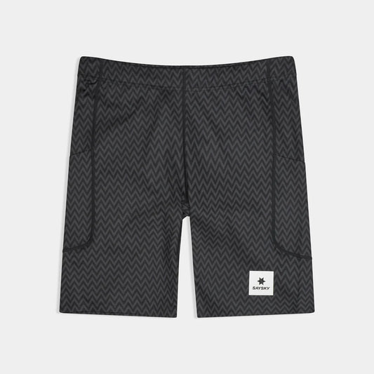 【SAYSKY】Zig Zag Combat+ Short Tights 9inch - Blackzigzag [メンズ]