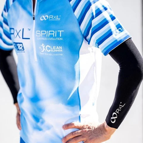 【R×L】 シームレスアームカバー(長さ調節可)【左右一組】