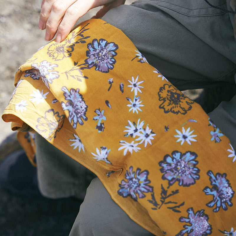 【CHAORAS】 スポーツてぬぐい / マツムシソウ ＆ イワツメクサ