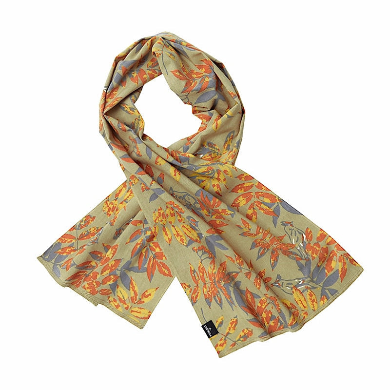 【CHAORAS】 スポーツてぬぐい / ナナカマド＆レンジャク