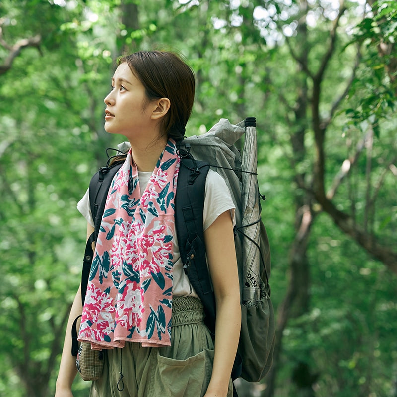 【CHAORAS】 スポーツてぬぐい / シャクナゲ