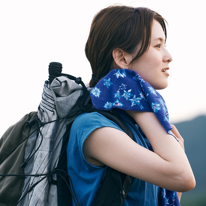 【CHAORAS】 スポーツてぬぐい / タテヤマリンドウ